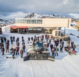 Team der Bad Kleinkirchheimer Bergbahnen, Pistengerätefahrer, Pistenretter, Seilbahnmitarbeiter