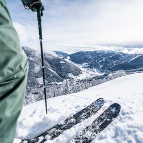 Winterliches Alpenpanorama im Skigebiet Bad Kleinkirchheim, Kärntner Nockberge